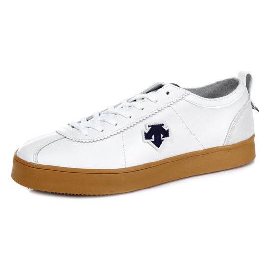 DESCENTE 成人海军中性白色休闲板鞋