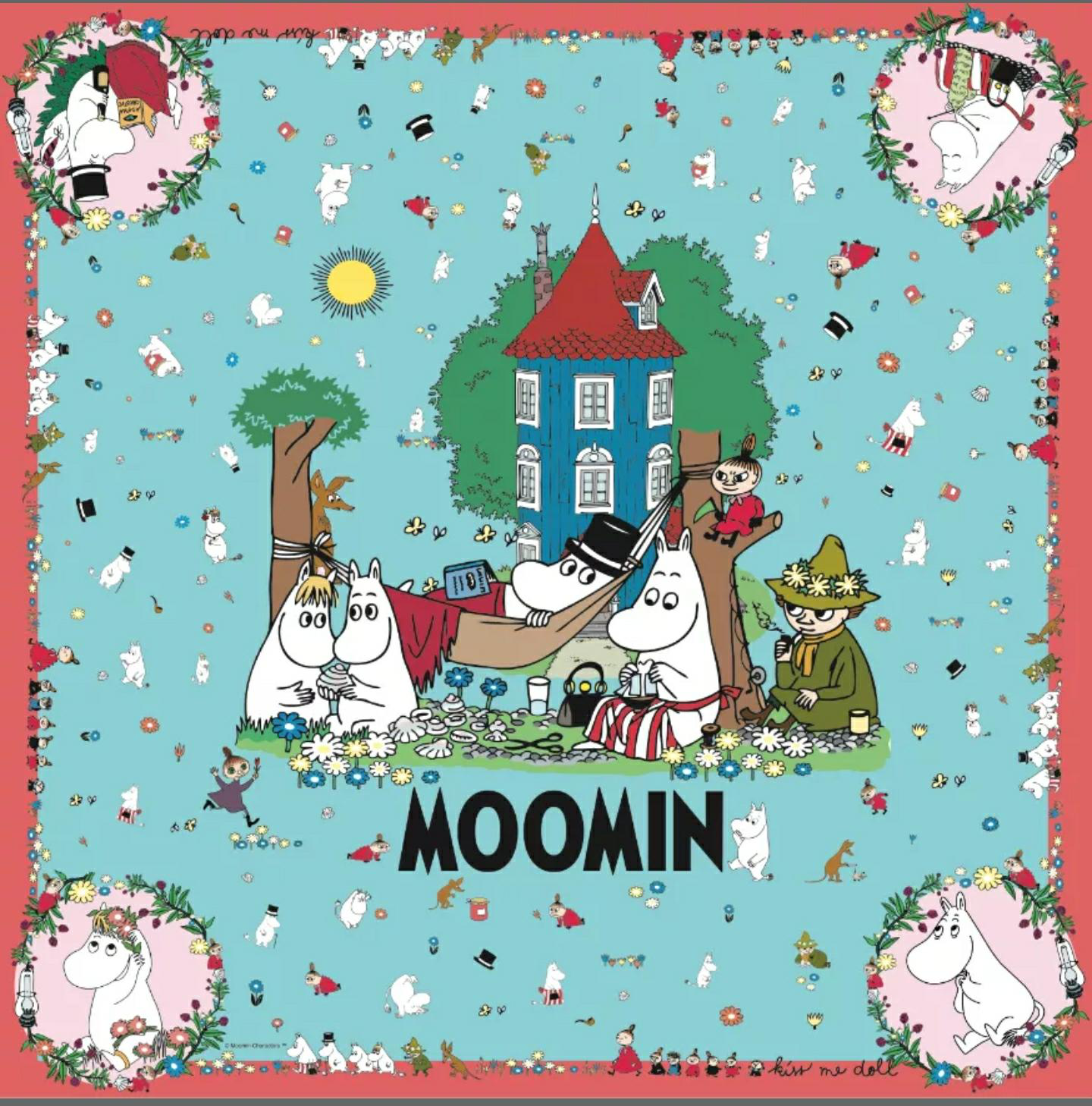 泰国KISS ME DOLL Kitty Moomin V.4系列围巾