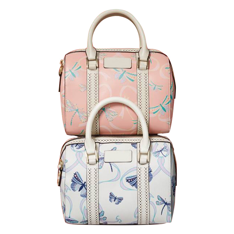 泰国蝴蝶花纹手提包（粉色/蓝色）