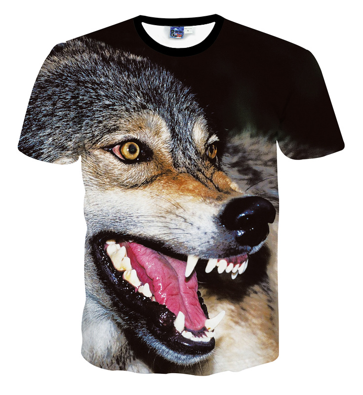 泰国狼头印花T恤