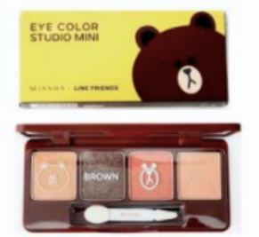 MISSHA谜尚 Missha x Line Friends 迷你四色眼影 (7.2g) (No.2