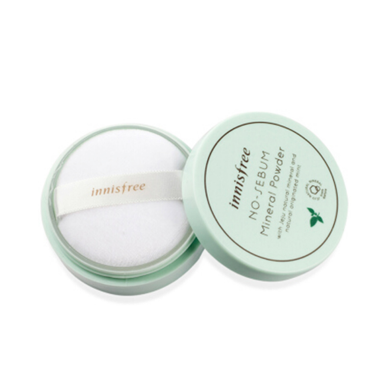 innisfree/悦诗风吟矿物质散粉5g 蜜粉饼粉底定妆彩妆 控油薄荷