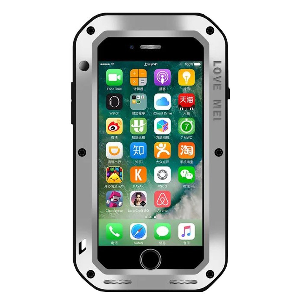 WOOZU 沃卒 iphone8plus 金属三防手机壳，防摔神器(iphone7/8 plus）