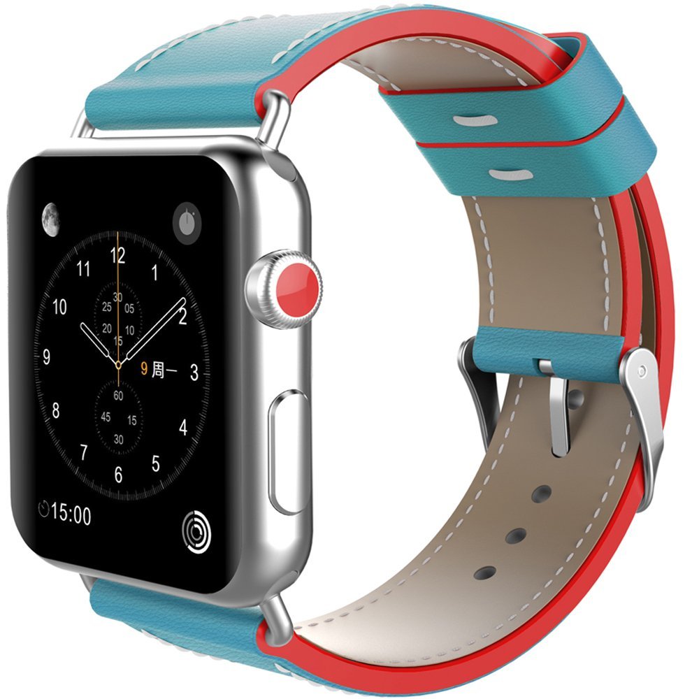 WOOZ  Apple Watch Series 3 42mm表带 苹果手表3代替换表链 (春晓)