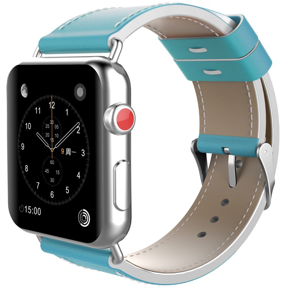 WOOZU Apple Watch Series 3 42mm表带 苹果手表3代替换表链(海天一色)