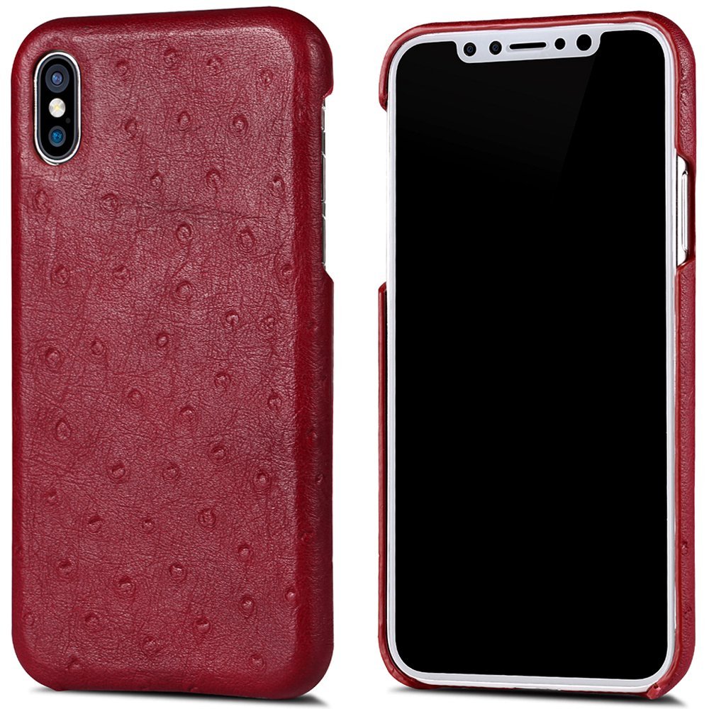 WOOZU沃卒 iPhone X 手机壳  iPhone X 壳膜套 (西瓜红)