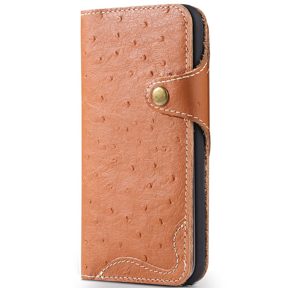 WOOZU沃卒 iPhone X 手机壳 iPhone X 壳膜皮套 (原木棕)