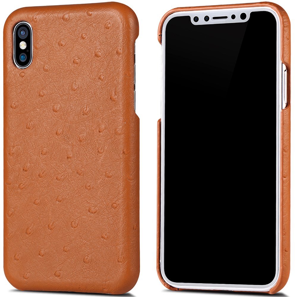 WOOZU沃卒 iPhone X 手机壳 iPhone X 壳膜套 (原木棕)