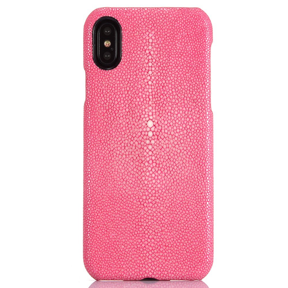 WOOZU沃卒 iPhone X 真皮原皮手机壳保护壳保护套(娃娃粉)