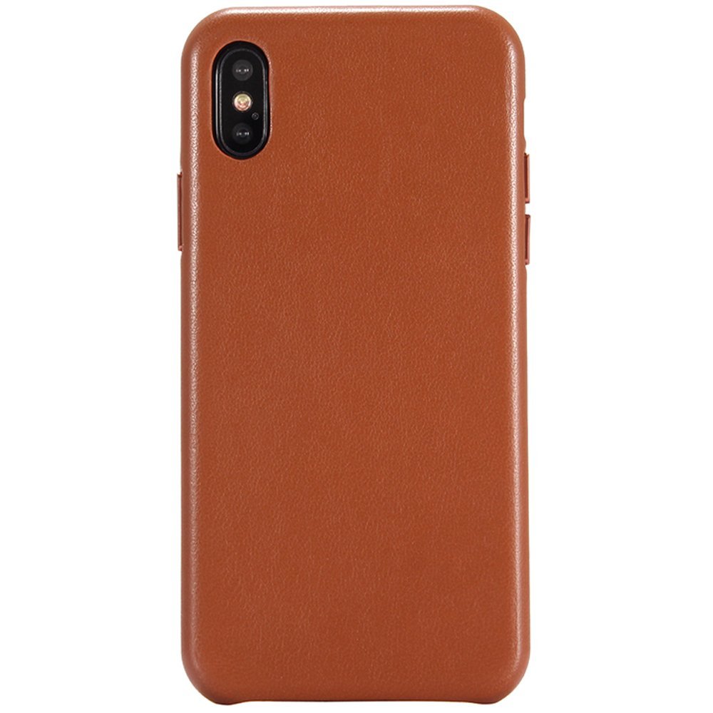 WOOZU沃卒 苹果iPhone X小羊皮手机壳(原木棕)