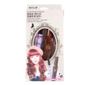 Koji DOLLY WINK Dolly Wink 眼线液 + 睫毛膏限量套装 (棕色) (2pi