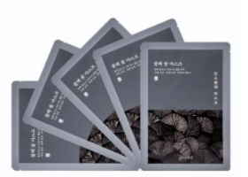 果达儿 竹炭深层清洁面膜氧气光彩 (5piece)