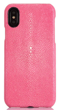 WOOZU沃卒 iPhone X 真皮原皮手机壳保护壳保护套  简洁设计 (娃娃粉)