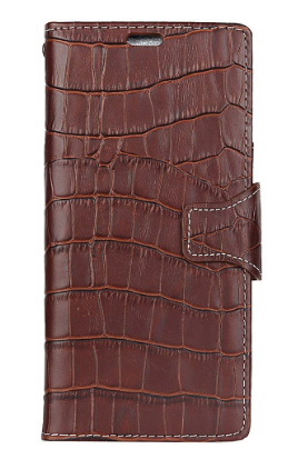 WOOZU沃卒 iPhone X手机壳真皮牛皮 鳄鱼纹饰 手机壳手机膜 真皮皮套(咖啡)