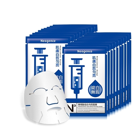 Neogence霓净思传明酸绽白匀亮面膜亮肤淡斑白皙 10片
