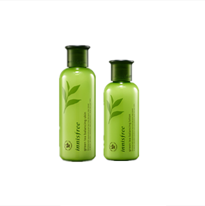 悦诗风吟INNISFREE/绿茶精萃平衡柔肤水200ml+乳液160ml