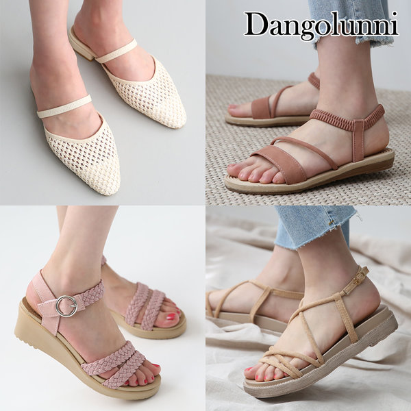 Dangolunni女士夏季凉鞋/平底/扣带/坡跟/拖鞋