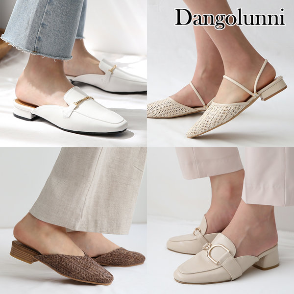 Dangolunni女士乐福半拖鞋/拖鞋/单鞋/乐福鞋/牛津鞋