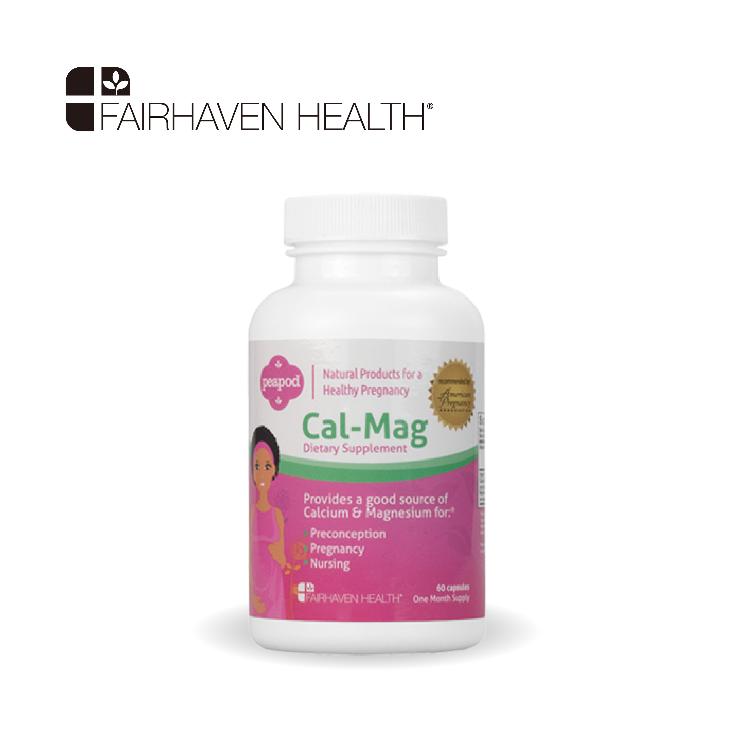 Fairhaven Health  Peapod 天然孕妇钙 60粒